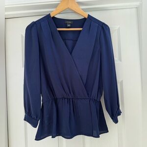 Halogen Navy Blouse